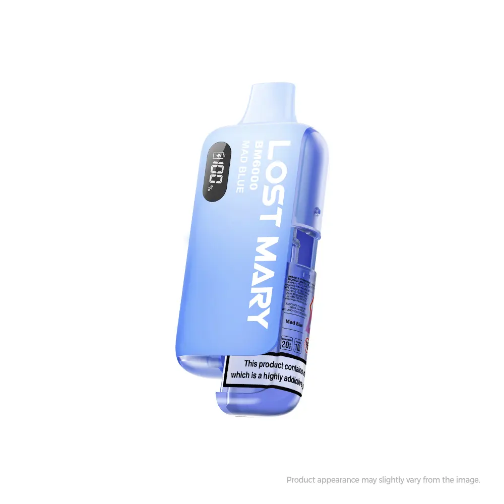  Mad Blue Lost Mary BM6000 Disposable Vape Kit 20mg 